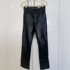 Women’s Black Buttery Leather Pants
